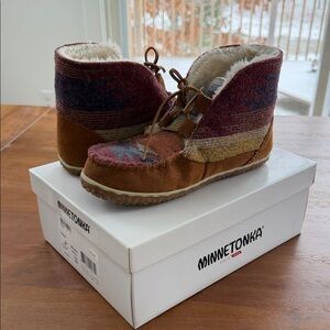 Minnetonka “Torrey” High-Top Moccasin.
